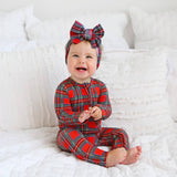 Holland ZIP christmas bamboo baby one piece outfit