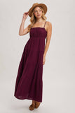 Ruffled Plum Dress