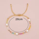 Colorful Sea Bead and Pearl Bracelet