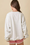 USA Patchwork Oversized Crew Neck