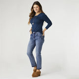 Gabbie Medium Denim Contrast Bottom