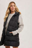Black Long Vest