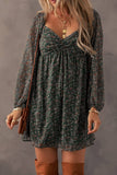 Boho Floral Midi Dress