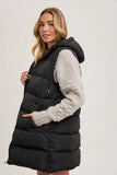 Black Long Vest