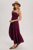 Ruffled Plum Dress