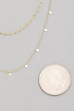 Dainty Layered Coin Choker Necklace
