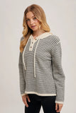 Henley Hoodie Sweater