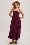 Ruffled Plum Dress