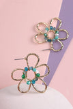 Seed Bead Flower Earring