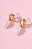 Knotted Pear Drop Earring