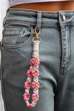 Macrame Floral Keychain