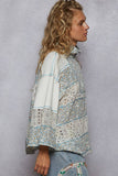 Vintage washed Floral Quarterzip