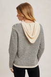 Henley Hoodie Sweater