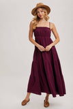 Ruffled Plum Dress