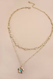 Double Layer Flower Necklace