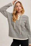 Henley Hoodie Sweater