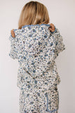 Blooming In Blue Hoodie