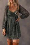 Boho Floral Midi Dress