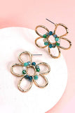 Seed Bead Flower Earring