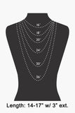 Clam Locket And Floral Bead Charms Layered Chain Necklace