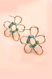 Seed Bead Flower Earring
