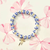 Bow Charm Delf Inspired Bracelet