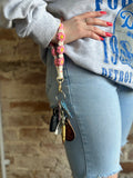 Macrame Floral Keychain