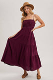 Ruffled Plum Dress