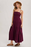 Ruffled Plum Dress