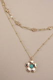 Double Layer Flower Necklace