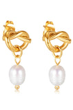 Knotted Pear Drop Earring