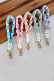 Macrame Floral Keychain