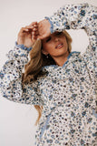 Blooming In Blue Hoodie