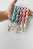 Macrame Floral Keychain
