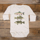 Three Fish Summer Baby Clothes Newborn for boy Fishing Girl