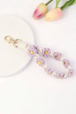 Macrame Floral Keychain