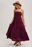 Ruffled Plum Dress