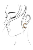 Crescent Hoop Earring