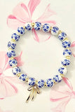 Bow Charm Delf Inspired Bracelet