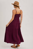 Ruffled Plum Dress