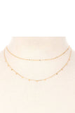 Dainty Layered Coin Choker Necklace