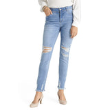 OMG Zoey Zip Skinny Distressed Skinny