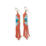Emma Angles Beaded Fringe Earrings