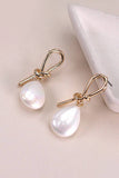 Wired Opal Teardrop Earrings