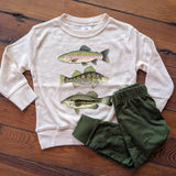 Three Fish Summer Toddler Long Sleeve