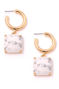 Square Stone Earring