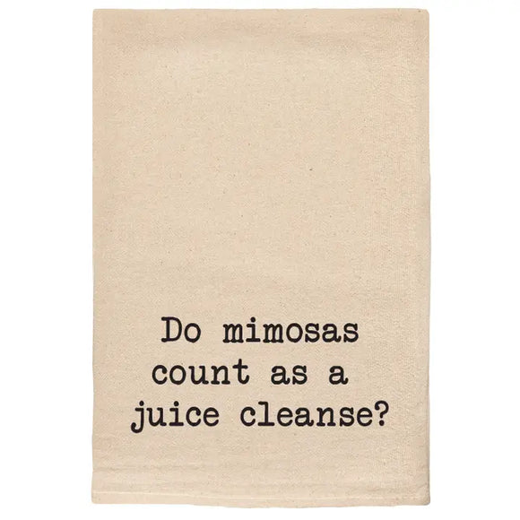 Juice Cleanse Towel