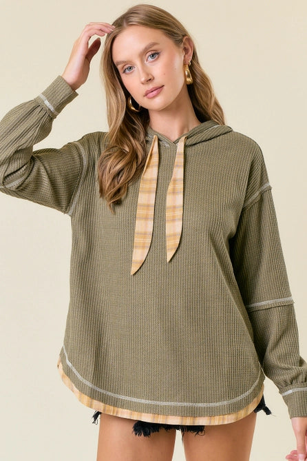 Evergreen Contrast Pullover