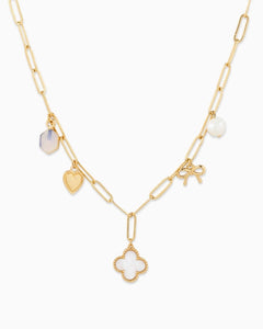 Clover Multi Charm Necklace