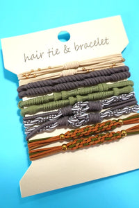Boho Hair Tie/ Bracelet Sets